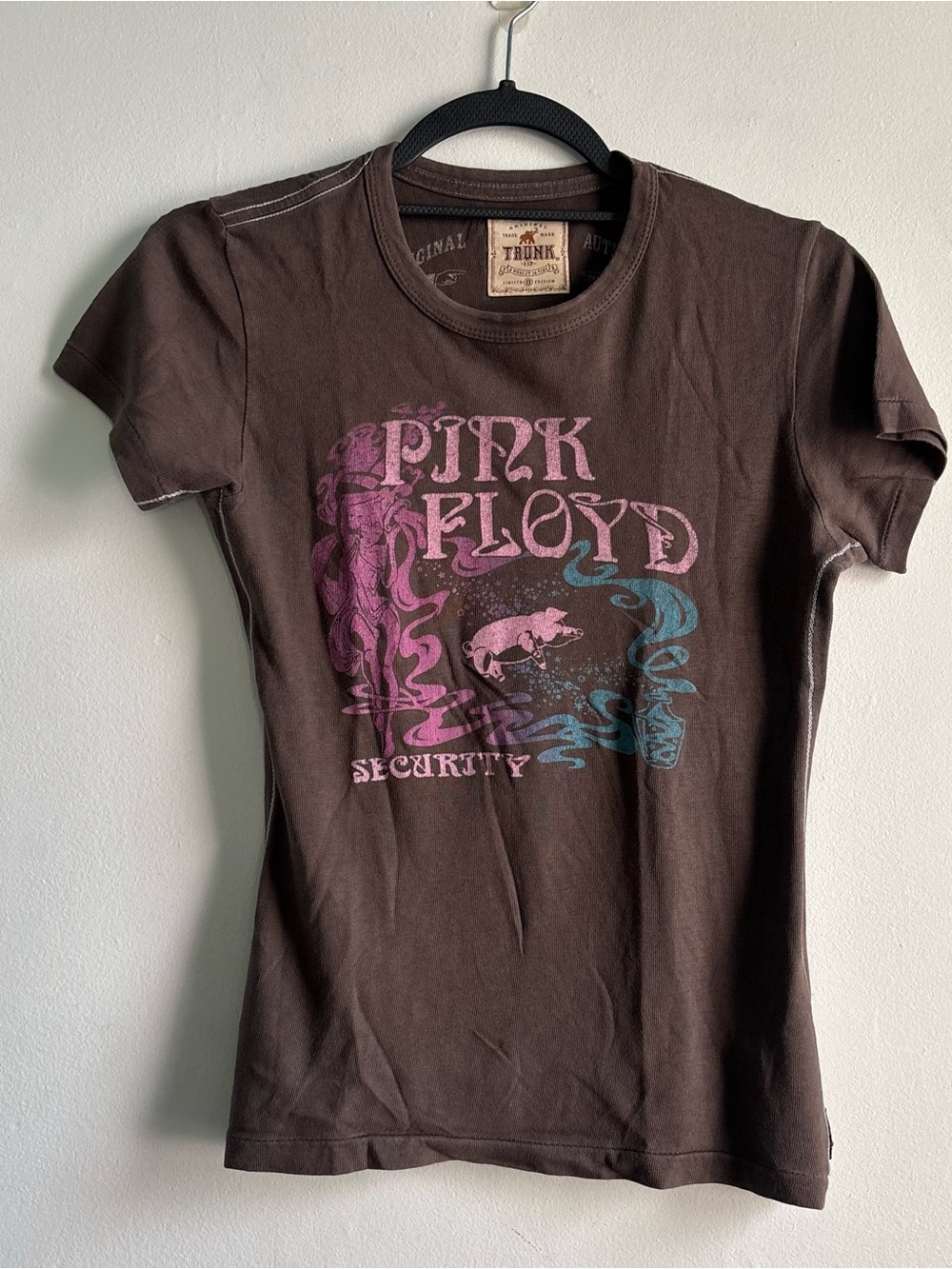 Trunk Ltd Brown Pink & Teal Pink Floyd Graphic Tee - Short Sleeve